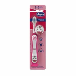   Chicco Zubná kefka pre mliečne zuby 3–6 rokov – ružová