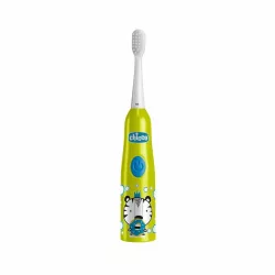   Chicco Baterková zubná kefka s vibrujúcou hlavicou 3+ roky Tigris s 2 náhradnými hlavicami