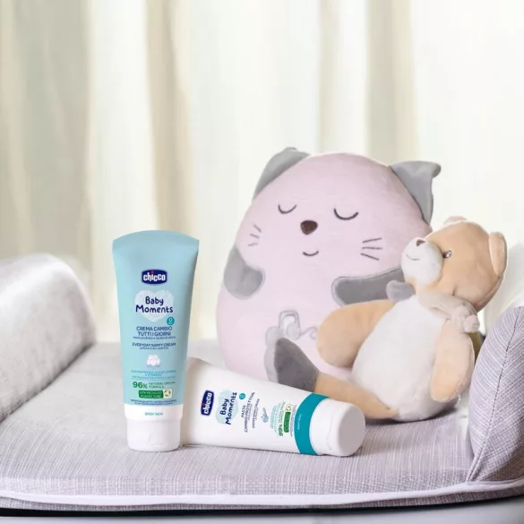 Chicco krém na opareniny proti opareninám od plienok 100 ml, 15 % oxidu zinočnatého, bez vône, 99 % prírodný