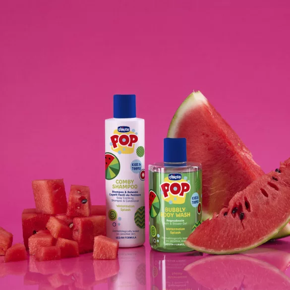 Chicco POP Sprchový gél s melónovou vôňou 300 ml pre deti a teenagerov