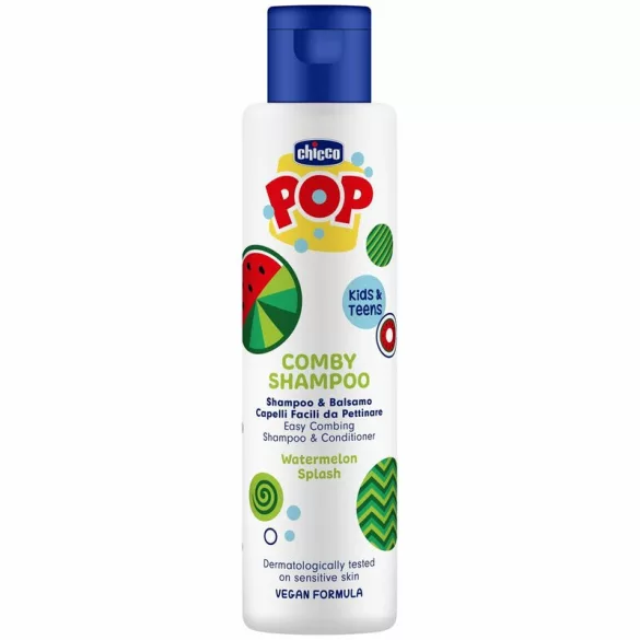 Chicco POP šampón a kondicionér 250 ml s vôňou melóna pre deti a tínedžerov