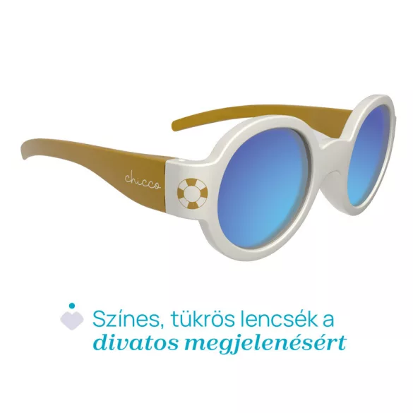 Chicco slnečné okuliare 0m+ so zrkadlovými sklami, vysoká ochrana proti UVA-UVB