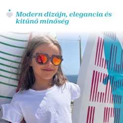   Slnečné okuliare Chicco 36m+ v krémovej farbe so zrkadlovými sklami, vysoká ochrana proti UVA a UVB
