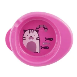 Chicco Warmy Plate tanier na udržanie tepla, ružový