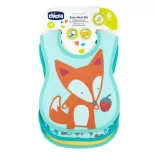 Chicco Easy Meal Bib – froté podbradník s nepremokavým chrbtom, 3 ks, neutrálna farba