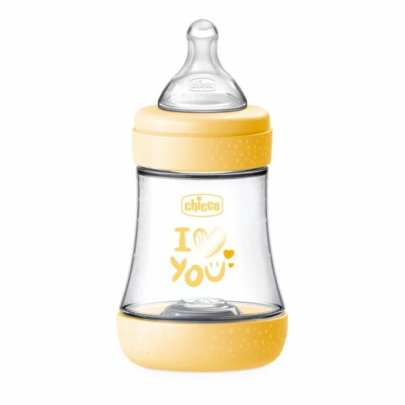 Biofunkčná fľaša Chicco Perfect5 150 ml s normálnym prietokom – žltá