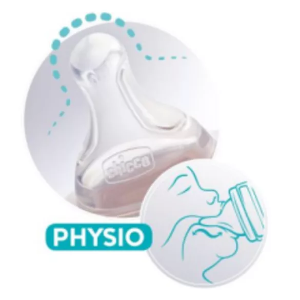 Silikónové cumlíky Chicco Physio, 2 ks, stredný prietok – Perfect5, Well-Being