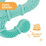 Chicco Chameleon supermäkký silikónový hryzátko – modrý
