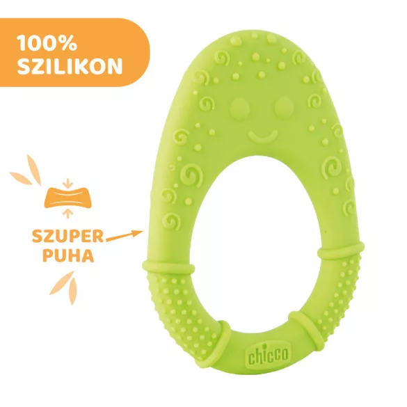 Chicco All soft silikónový hryzátko 2m+ zelené
