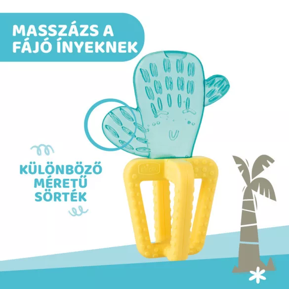 Chicco Osviežujúci chladivý hryzátko kaktus, pre obdobie rastu zubov