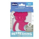 Chicco Koala hryzátko s krúžkom s nehrdzavejúcej ocele 4m+ pink