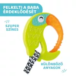 Chicco Fresh Funny chladivý hryzátko s textilným remienkom na obdobie rastu zubov