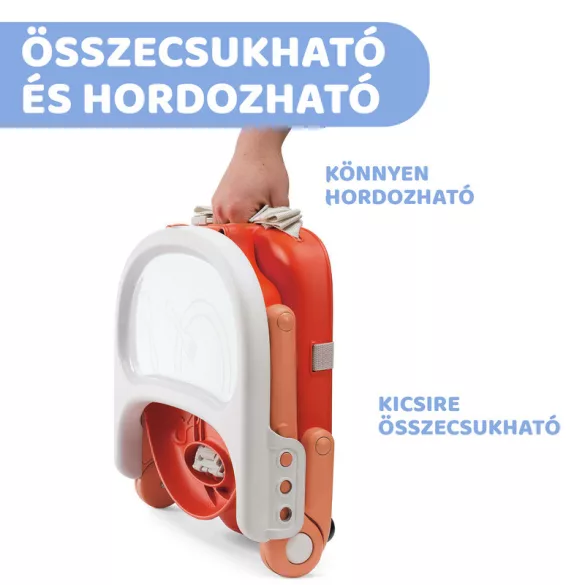 Chicco Pocket Snack do 15 kg, prenosná stolička, Poppy Red