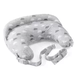 Chicco Boppy Deluxe dojčiaci vankúš s výplňou zachovávajúcou tvar – sivý