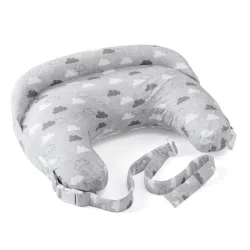   Chicco Boppy Deluxe dojčiaci vankúš s výplňou zachovávajúcou tvar – sivý