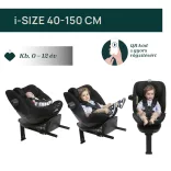 Detská autosedačka Chicco EVERONE I-SIZE 40–150 cm – Silver Ink