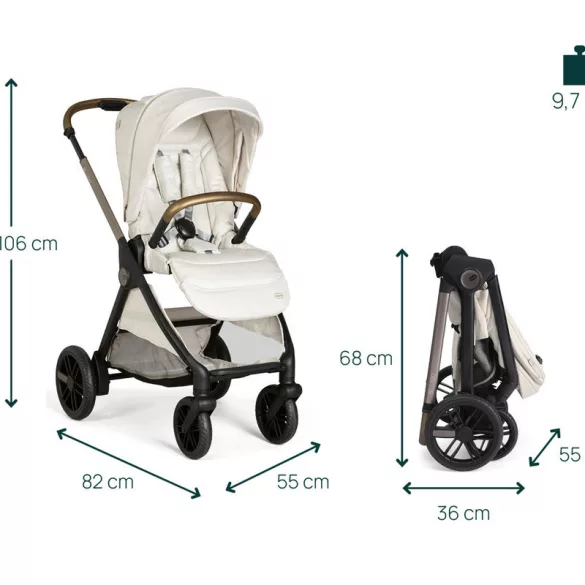 Detský kočík Chicco BELLAGIO s automatickým zatváraním do 22 kg, rozširovateľný na trojkolesový systém