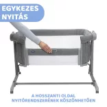 Detská postieľka Chicco Next2me Magic Evo na spanie s rodičmi, 0–6 mesiacov, Dark Grey