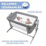 Detská postieľka Chicco Next2me Magic Evo na spanie s rodičmi, 0–6 mesiacov, Dark Grey