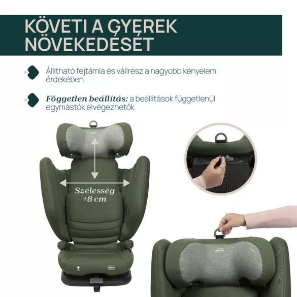 Detská autosedačka Chicco FOLD & GO S 100–150 cm 3,5–12 rokov