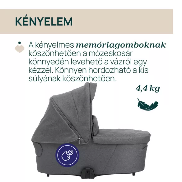 Chicco Flexi korbička je k dispozícii iba v sade k kočíku Bellagio s nosičom Kory Plus