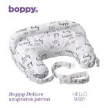 Chicco Boppy Deluxe dojčiaci vankúš s výplňou zachovávajúcou tvar – čierny