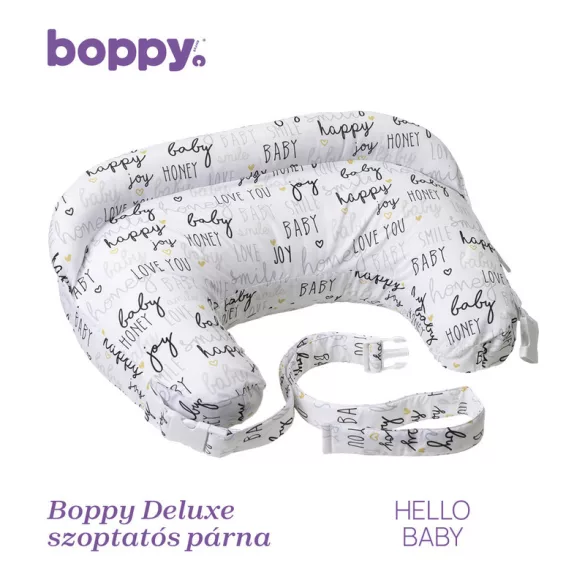 Chicco Boppy Deluxe dojčiaci vankúš s výplňou zachovávajúcou tvar – čierny