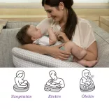 Chicco Boppy Deluxe dojčiaci vankúš s výplňou zachovávajúcou tvar – čierny