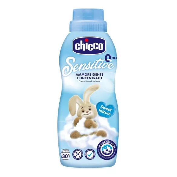 Chicco Aviváž s vôňou detského púdru 750 ml Sensitive – púder modrý