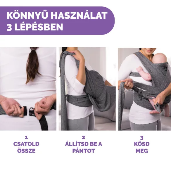 Chicco Boppy Comfyfit™ Evolution nosič - Grey