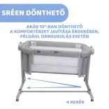Detská postieľka Chicco Next2me Magic Evo Co-Sleeping – Grey Mist