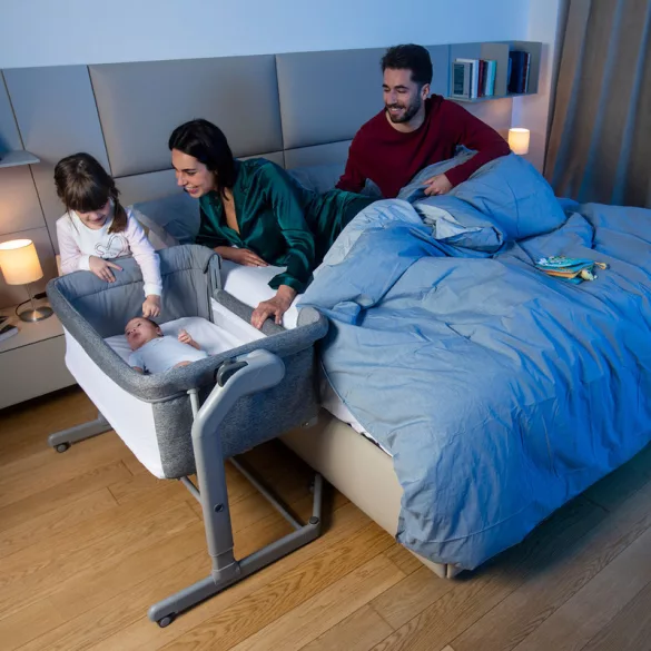 Detská postieľka Chicco Next2me Magic Evo Co-Sleeping – Grey Mist