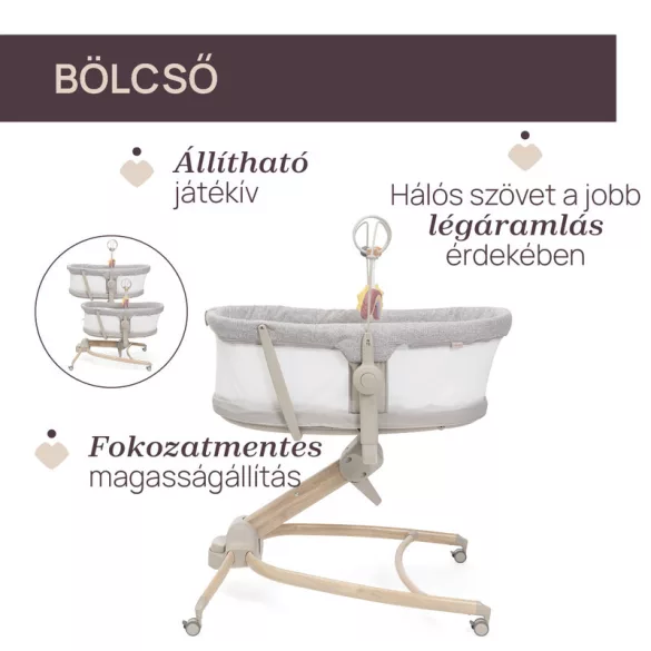 Chicco Baby Hug Armonia kolíska – stolička 0 – 15 kg, 0 – 36 mesiacov
