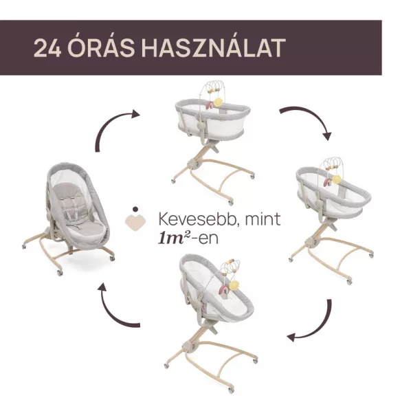Chicco Baby Hug Armonia kolíska – stolička 0 – 15 kg, 0 – 36 mesiacov