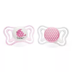   Chicco Physio Forma Light silikónové cumíky 2 ks, 2–6 mesiacov, ružové