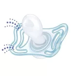 Chicco Physio Forma Light silikónové cumíky 2 ks, 2–6 mesiacov, modré