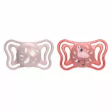 Chicco Physio Forma® Light 6–16 mesiacov, cumlíky 2 ks v sterilizovateľnom puzdre – ružová