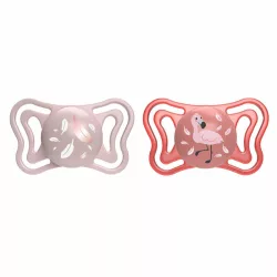   Chicco Physio Forma® Light 6–16 mesiacov, cumlíky 2 ks v sterilizovateľnom puzdre – ružová