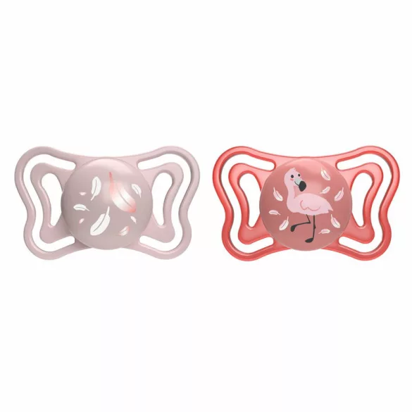 Chicco Physio Forma® Light 6–16 mesiacov, cumlíky 2 ks v sterilizovateľnom puzdre – ružová