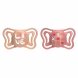 Chicco Physio Forma® Light 16–36 mesiacov, cumlíky 2 ks v sterilizovateľnom puzdre – ružová