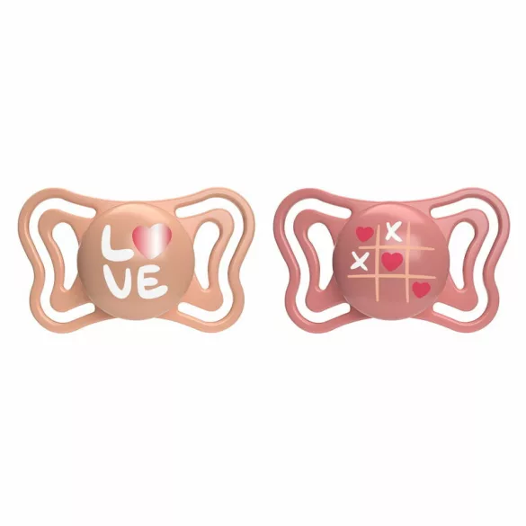 Chicco Physio Forma® Light 16–36 mesiacov, cumlíky 2 ks v sterilizovateľnom puzdre – ružová