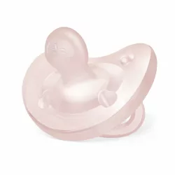   Chicco Physio Soft silikónový cumlík 0–6 mesiacov (1 ks) – ružový