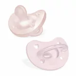 Chicco Physio Soft silikónový cumlík 0–6 mesiacov (1 ks) – ružový