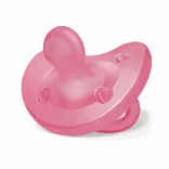 Chicco Physio Forma® Soft 16–36 mesiacov, celosilikónový cumlík, 1 ks, úplná mäkkosť – ružová