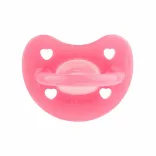 Chicco Physio Forma® Soft 16–36 mesiacov, celosilikónový cumlík, 1 ks, úplná mäkkosť – ružová