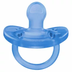   Chicco Physio Forma® Soft 6–16 mesiacov, celosilikónový cumlík, 1 ks, úplná mäkkosť – modrý
