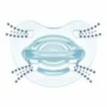 Chicco Physio Forma® Soft 16–36 mesiacov cumlík z čistého silikónu 1 ks, úplne mäkký – modrý
