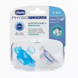 Chicco Mini PhysioForma Soft silikónová cumička na zaspávanie, 2–6 mesiacov, 2 ks, pre chlapcov