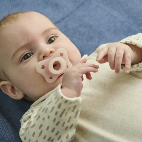 Chicco Mini Soft cumík 0–2 mesiace, 2 ks – ružový