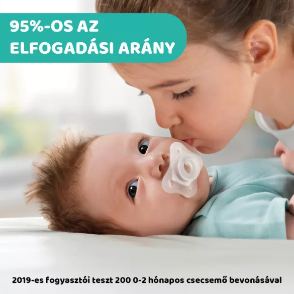 Chicco Mini Soft cumík 0–2 mesiace, 2 ks – ružový